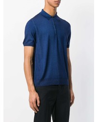 blaues Polohemd von Canali