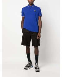 blaues Polohemd von Stone Island