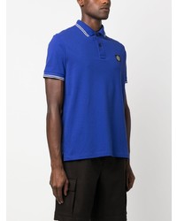 blaues Polohemd von Stone Island