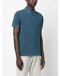 blaues Polohemd von Stone Island