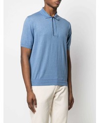 blaues Polohemd von Canali