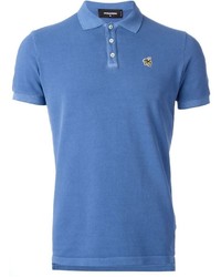 blaues Polohemd von DSQUARED2