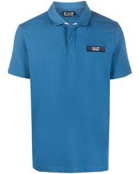 blaues Polohemd von Ea7 Emporio Armani