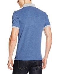 blaues Polohemd von Hackett Clothing