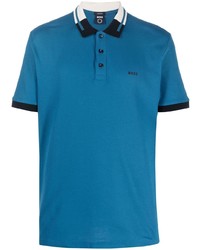 blaues Polohemd von Hugo