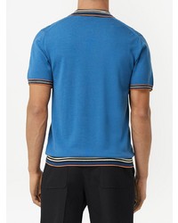 blaues Polohemd von Burberry