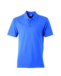 blaues Polohemd von James & Nicholson