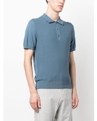 blaues Polohemd von Canali