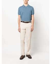 blaues Polohemd von Canali