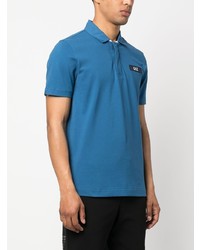 blaues Polohemd von Ea7 Emporio Armani