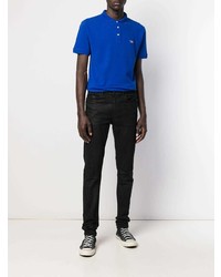 blaues Polohemd von MAISON KITSUNÉ