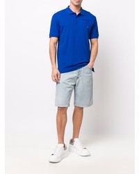 blaues Polohemd von Moschino