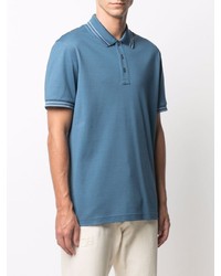 blaues Polohemd von Salvatore Ferragamo