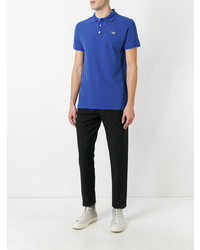 blaues Polohemd von MAISON KITSUNÉ