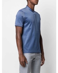 blaues Polohemd von Canali