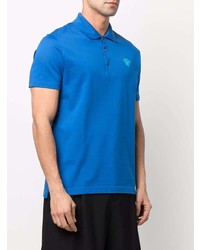 blaues Polohemd von Versace