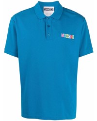 blaues Polohemd von Moschino