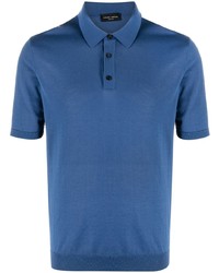 blaues Polohemd von Roberto Collina