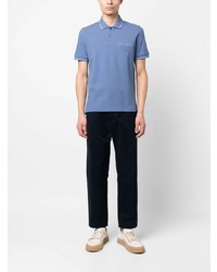 blaues Polohemd von Corneliani