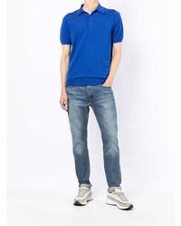 blaues Polohemd von Kiton