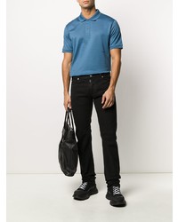 blaues Polohemd von Bottega Veneta