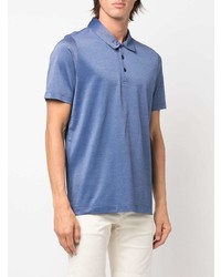 blaues Polohemd von Canali