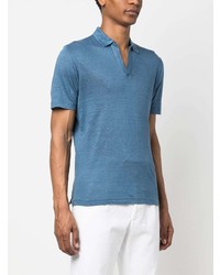 blaues Polohemd von Lardini