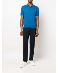 blaues Polohemd von Z Zegna