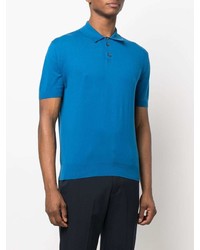 blaues Polohemd von Z Zegna