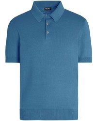 blaues Polohemd von Zegna