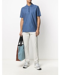 blaues Polohemd von Canali