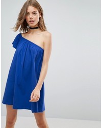 blaues schwingendes Kleid von Asos