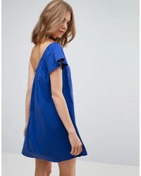 blaues schwingendes Kleid von Asos