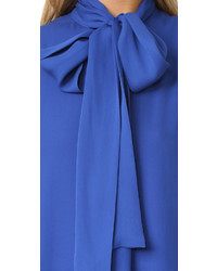 blaues Seidekleid von Alice + Olivia