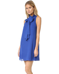 blaues Seidekleid von Alice + Olivia