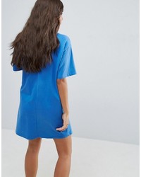 blaues Spitze Freizeitkleid von Asos