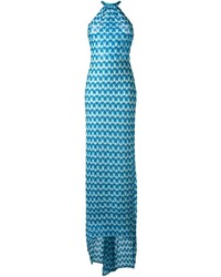 blaues Strick Kleid von Missoni