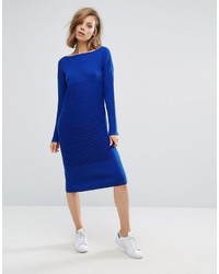 blaues Strick Midikleid von Asos