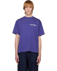 blaues Strick T-Shirt mit einem Rundhalsausschnitt von Aries