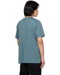 blaues Strick T-Shirt mit einem Rundhalsausschnitt von CARHARTT WORK IN PROGRESS