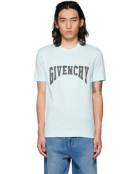blaues Strick T-Shirt mit einem Rundhalsausschnitt von Givenchy