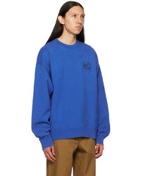 blaues Sweatshirt mit Acid-Waschung von Nike