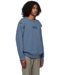 blaues Sweatshirt von MM6 MAISON MARGIELA