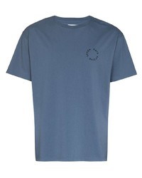 blaues T-Shirt mit einem Rundhalsausschnitt von 7 days active