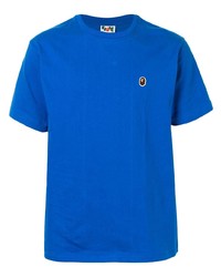 blaues T-Shirt mit einem Rundhalsausschnitt von A Bathing Ape