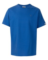 blaues T-Shirt mit einem Rundhalsausschnitt von A Bathing Ape