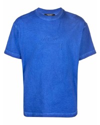 blaues T-Shirt mit einem Rundhalsausschnitt von A-Cold-Wall*