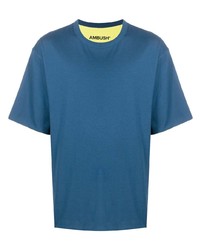 blaues T-Shirt mit einem Rundhalsausschnitt von Ambush