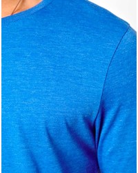 blaues T-Shirt mit einem Rundhalsausschnitt von Asos