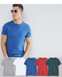 blaues T-Shirt mit einem Rundhalsausschnitt von ASOS DESIGN